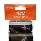 Rollos de Bolsas para Desechos, 6 Rollos de 15 Bolsas c/u Pepet®
