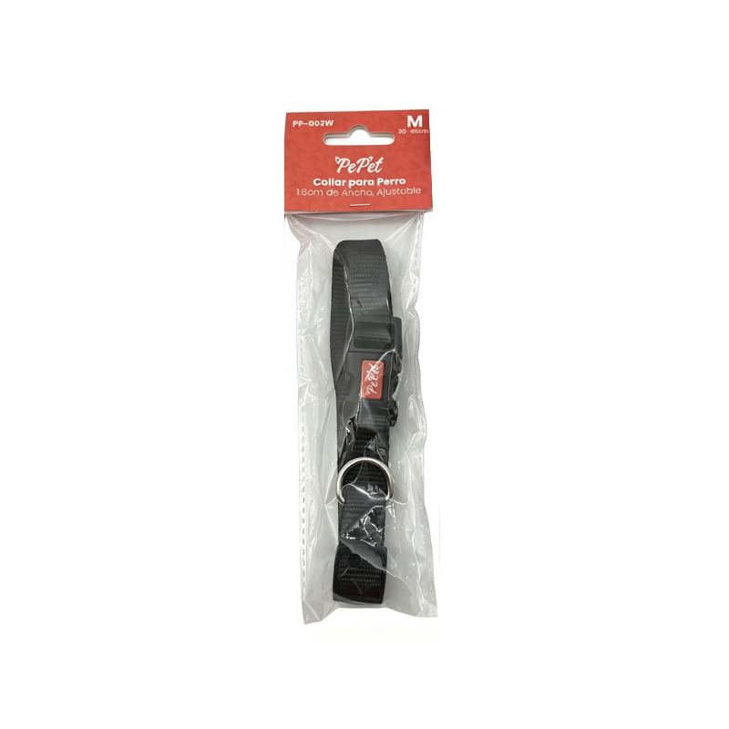 Collar para Perro Ajustable Talla M | 1.6 x 30-45 cm Pepet®