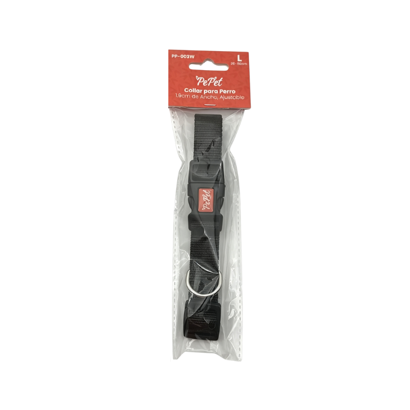Collar para Perro Ajustable Talla L | 1.9 x 35-50 cm Pepet®