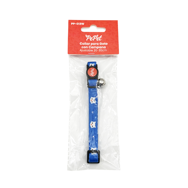 Collar Ligero con Campana Ajustable para Gato Pepet®