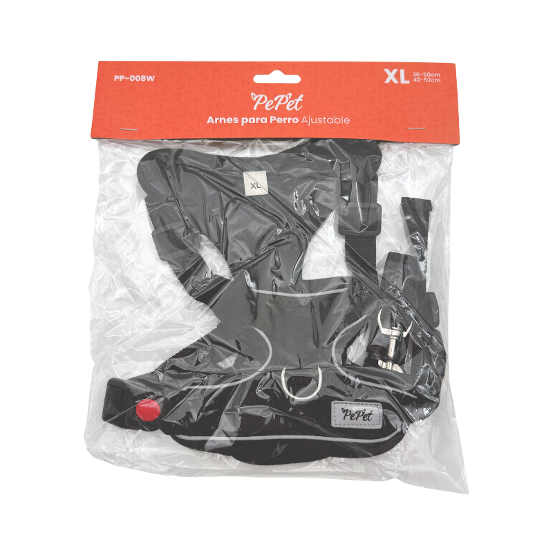 Arnés Ajustable para Perro Talla XL | 36-50cm / 42-52cm Pepet®